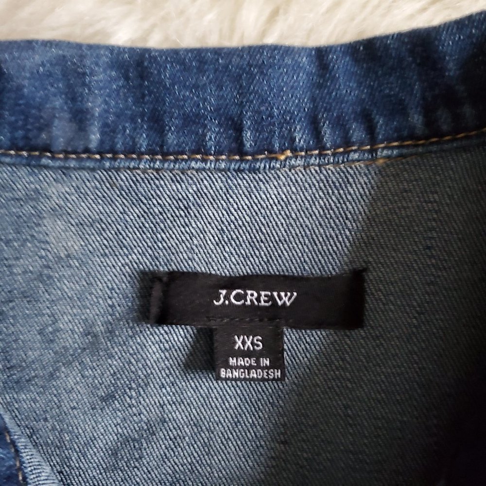 J. Crew Classic Denim Jacket in Ocean Size XXS EUC - Picture 10 of 16